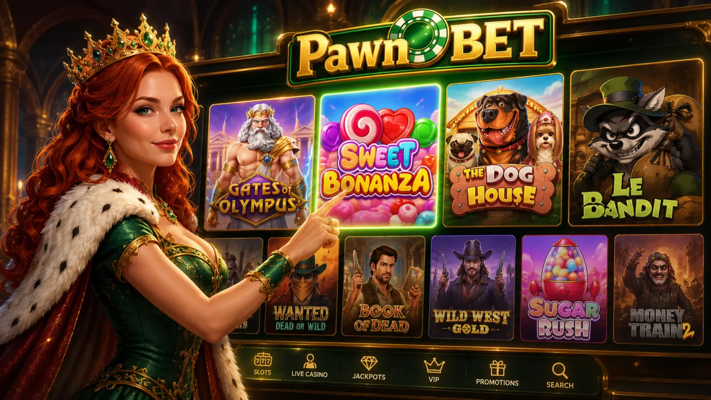 Die PawnBet Casino-Lobby